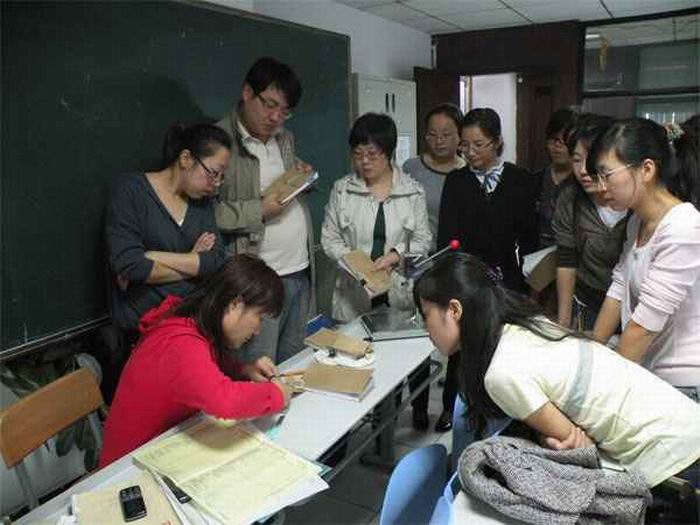 老师指导现场