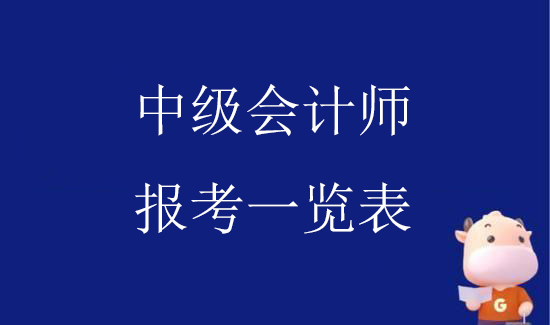 2023年贵州省中级会计师职称报名考试信息一览表查阅
